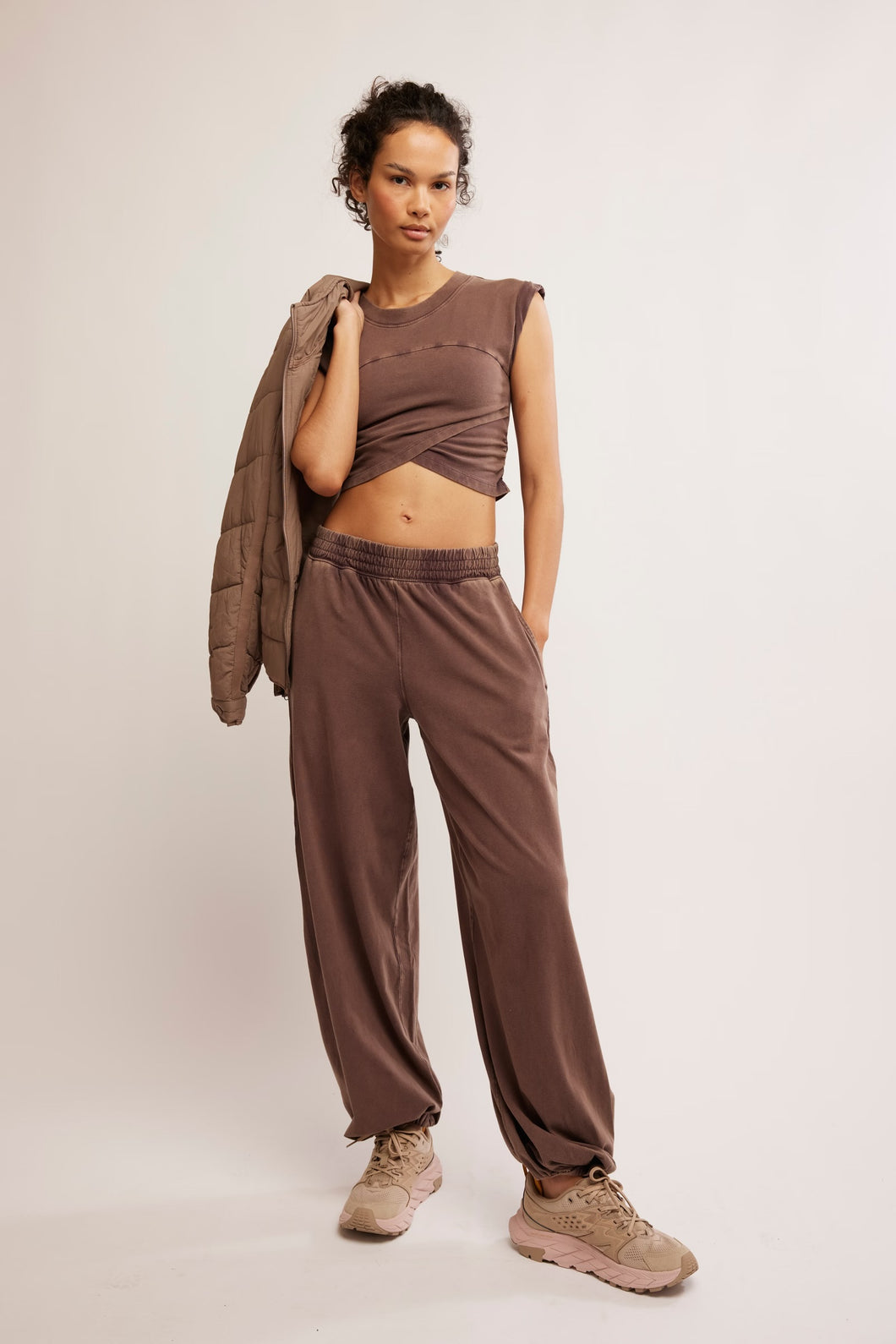 Free People Hot Shot Crossover Set/Dark Espresso