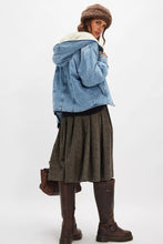 Load image into Gallery viewer, Free People We The Free Asher Cozy Denim Jacket/Snowdrift Wash