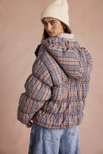 Load image into Gallery viewer, Free People Party Of One Puffer Jacket/Tan Combo