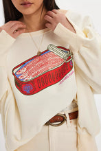 Load image into Gallery viewer, Free People  We The Free Graphic Camden Pullover/Sardine Combo