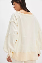 Load image into Gallery viewer, Free People  We The Free Graphic Camden Pullover/Sardine Combo