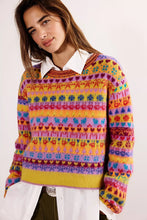 Load image into Gallery viewer, Free People Favorite Things Sweater /Bright Confetti Combo
