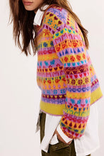 Load image into Gallery viewer, Free People Favorite Things Sweater /Bright Confetti Combo