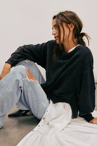 Free People We The Free Total Eclipse Tee/Black
