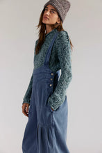 Load image into Gallery viewer, Free People Felix Tapered Overalls/Flint Stone
