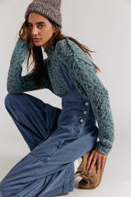Load image into Gallery viewer, Free People Felix Tapered Overalls /Flint Stone