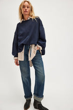 Load image into Gallery viewer, Free People We The Free Total Eclipse Tee/Deeper Iris