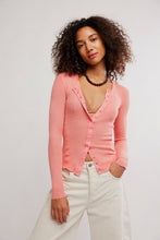 Load image into Gallery viewer, Free People Going Places Cardi/Coral Crimson