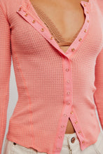 Load image into Gallery viewer, Free People Going Places Cardi/Coral Crimson