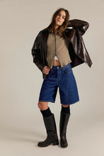 Load image into Gallery viewer, Free People We The Free Brunch Girl Zip-Up/Dusted Cocoa