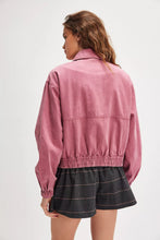 Load image into Gallery viewer, Free People Rose We The Free Birdie Track Jacket/Raisin