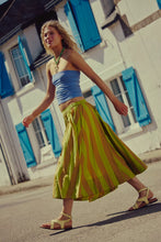 Load image into Gallery viewer, Free People Lowen Striped Midi Skirt/Retro Combo