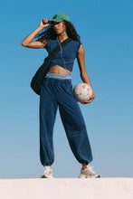 Load image into Gallery viewer, Free People Hot Shot Crossover Set/Midnight Navy