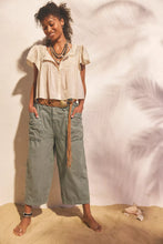Load image into Gallery viewer, Free People Costa Straight Harem Pants/Stormy Sea