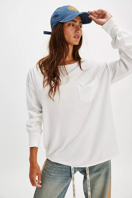 Free People We The Free Fade Into You Tee/Ivory