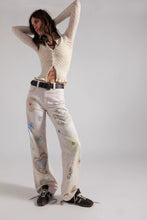 Load image into Gallery viewer, Free People Illusions We The Free Tinsley Printed Jeans/Heirloom Ivory