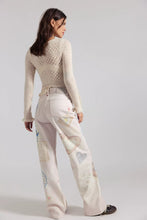 Load image into Gallery viewer, Free People Illusions We The Free Tinsley Printed Jeans/Heirloom Ivory