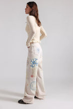 Load image into Gallery viewer, Free People Illusions We The Free Tinsley Printed Jeans/Heirloom Ivory