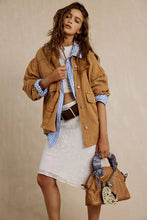 Load image into Gallery viewer, Free People We The Free Lemon Denim Jacket/ Meercat