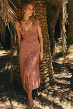 Load image into Gallery viewer, Free People Cecelia Midi Dress/ Burnt Henna Combo