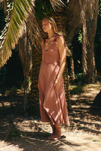 Load image into Gallery viewer, Free People Cecelia Midi Dress/ Burnt Henna Combo