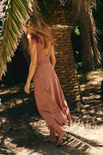 Load image into Gallery viewer, Free People Cecelia Midi Dress/ Burnt Henna Combo