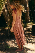Load image into Gallery viewer, Free People Cecelia Midi Dress/ Burnt Henna Combo