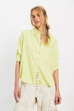 Load image into Gallery viewer, Free People We The Free Laurel Linen Button Down Top/Early Bloomer