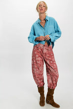 Load image into Gallery viewer, Free People We The Free Laurel Linen Button Down Top/Milky Blue