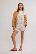 Load image into Gallery viewer, Free People Driftwood Embroidered Shortalls/Sundrenched combo