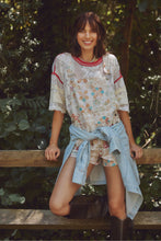 Load image into Gallery viewer, Free People Driftwood Embroidered Shortalls/Sundrenched combo