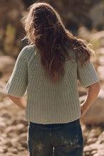 Load image into Gallery viewer, Free People Amy Sweater Tee/Cameo Green