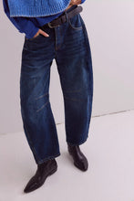 Load image into Gallery viewer, Free People We The Free Good Luck Mid-Rise Barrel Jeans/Deep End