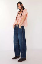 Load image into Gallery viewer, Free People We The Free Good Luck Mid-Rise Barrel Jeans/Deep End