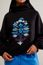 Load image into Gallery viewer, Free People On Your Mark Logo Mock Neck Pullover/Black Combo