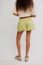 Load image into Gallery viewer, Free People Good Fortune Solid Cotton-Linen Shorts/Warm Olives