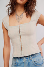 Load image into Gallery viewer, Free People Marilyn Denim Corset/Tofu