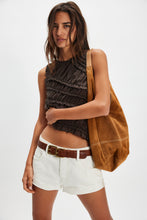 Load image into Gallery viewer, Free People Pink Sands Smocked Top/Chocolate