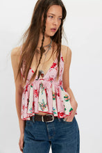 Load image into Gallery viewer, Free People Tillie Babydoll Top/Pink Combo