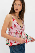 Load image into Gallery viewer, Free People Tillie Babydoll Top/Pink Combo