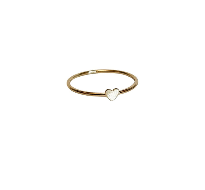 Raquel Rosalie Heart Ring