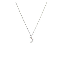Load image into Gallery viewer, Raquel Rosalie Crescent Moon Necklace