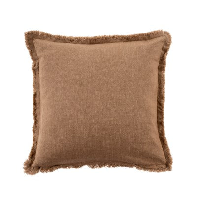 Frayed Edge Pillow Terracotta