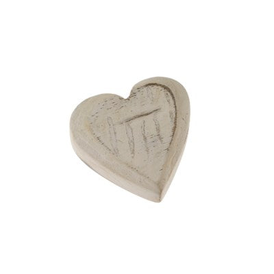 Wooden Heart S, Whitewashed