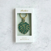 Load image into Gallery viewer, Monstera Keychain