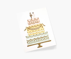 Rifle Paper Congrats Wedding Cake Card