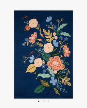 Load image into Gallery viewer, Rifle Paper x Loloi Les Fleurs Collection RP Indigo/Multi