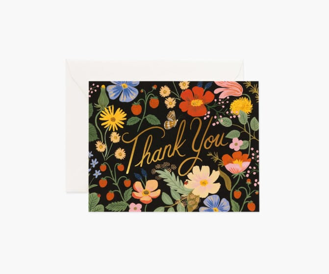 Strawberry Fields Thankyou Card