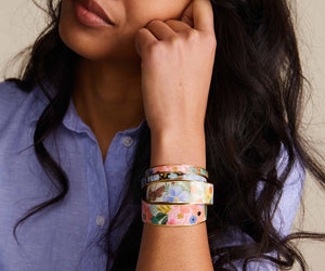 Rifle Paper Garden Party Blue Skinny Cuff