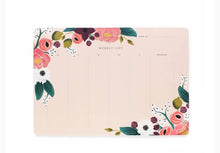 Load image into Gallery viewer, PINK FLORAL DESK PLANNER WITH TEAR-OFF SHEETS